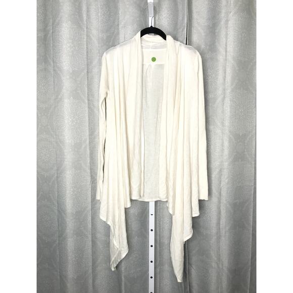 Lululemon Universal Wrap Heathered White open waterfall cardigan - Picture 3 of 4